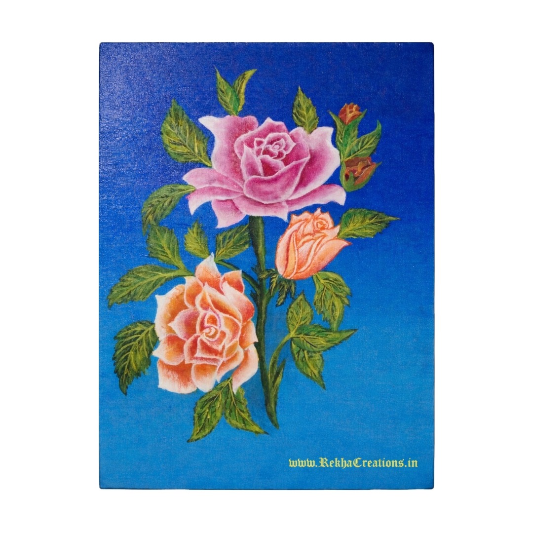 Midnight Bloom Roses Painting
